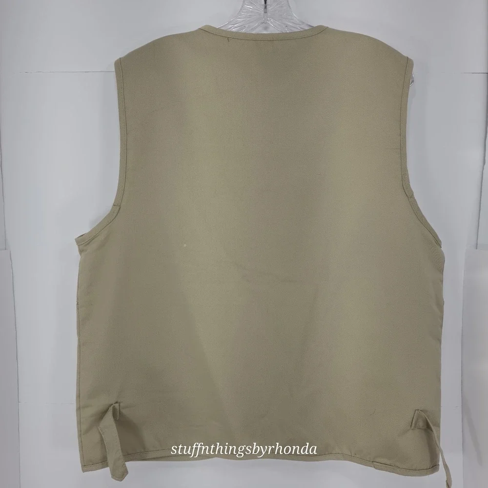 Yalinu Expedition Apparel Utility Hunting Fishing Hike Vest 2XL Khaki 44